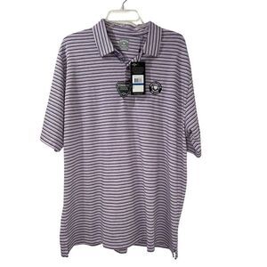 Callaway UPF50 men’s NBC golf academy purple golf shirt NWT size XL #35-1887